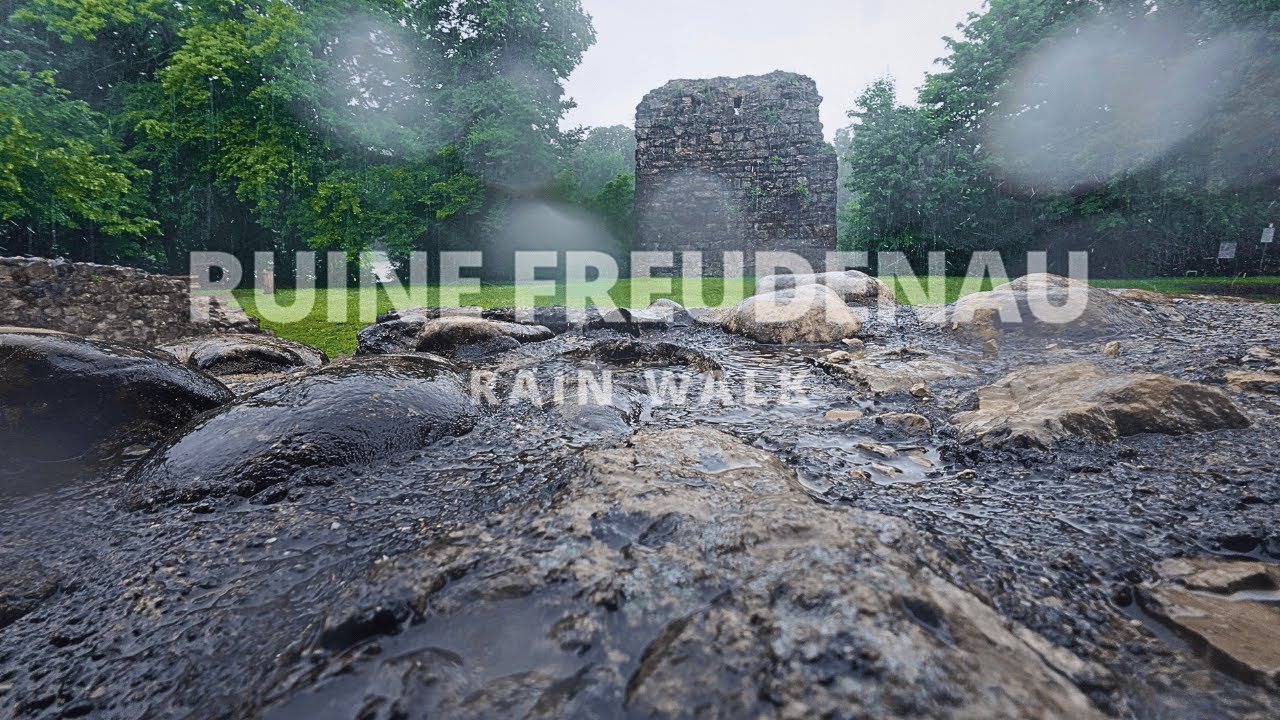 Rain Walk Through Ruins | Ruine Freudenau | Switzerland