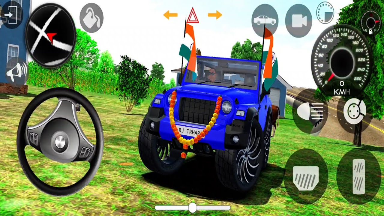 Modified Mahindra Thar😈Games:Indian Blue Thar (Gadi Wala Games) Car Game Android Game - #2025