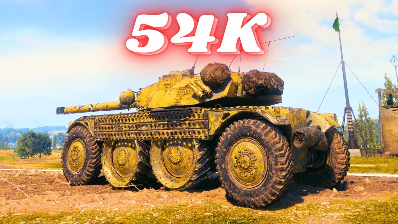 54K Spot Damage with Panhard EBR 105  16.4K & Manticore 20K & T-100 LT  18K  World of Tanks