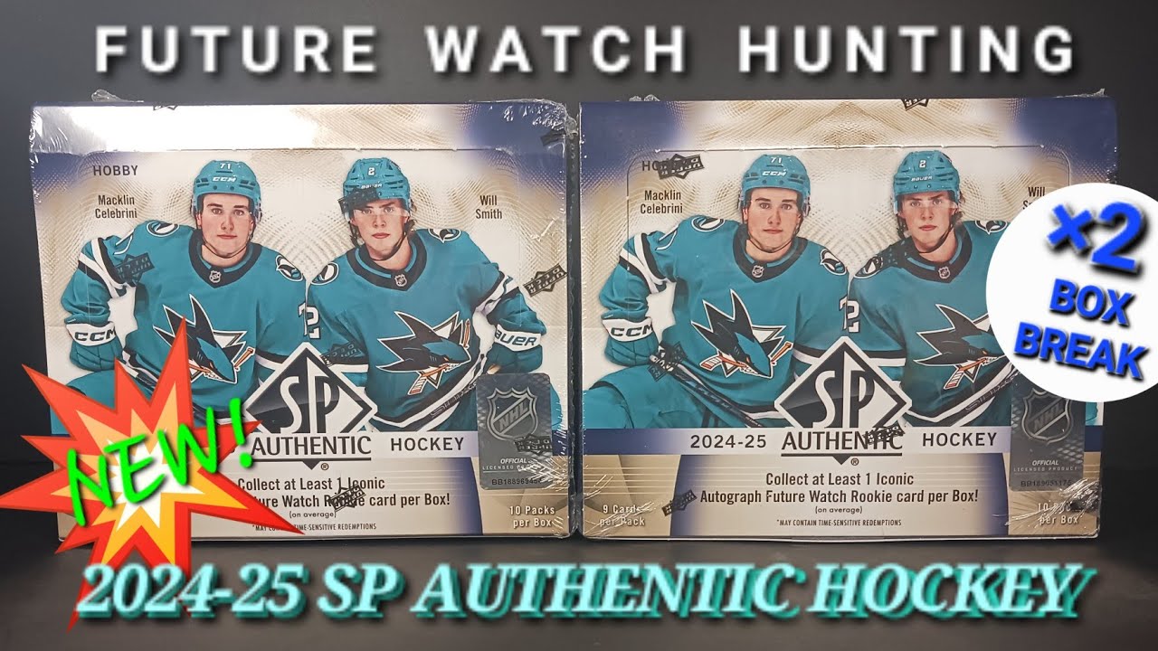 🆕 WHAT A START THIS YEAR! 🌟 2024-25 SP AUTHENTIC HOCKEY 🏒 x2  BOX BREAK FUTURE WATCHING #hockeycards