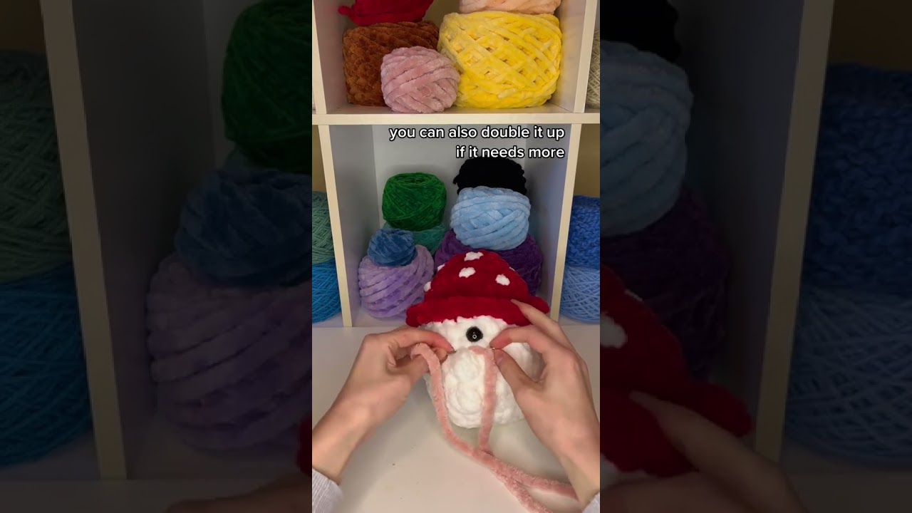 easy way to add blush to your plushies! #crochet #plush #blush #tutorial #tut #crochetplush #diy