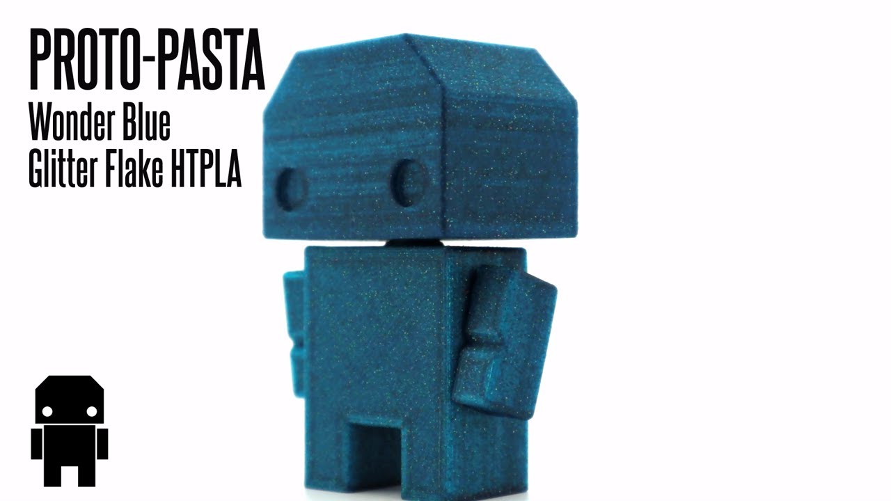 442 PROTO-PASTA Wonder Blue Glitter Flake HTPLA | 3D printed sample | #FilaMODE