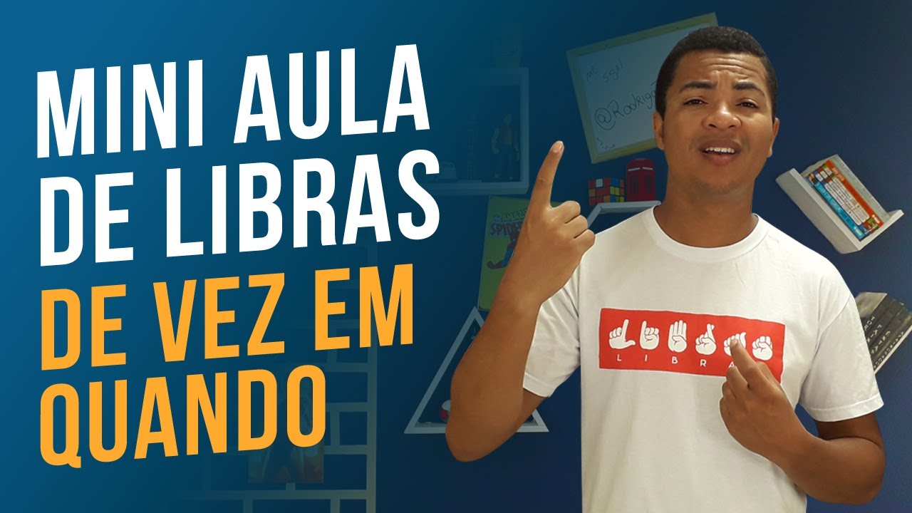 Mini aula de libras #030  - Sinal de De Vez Em Quando Em Libras  - Frases Para Iniciantes