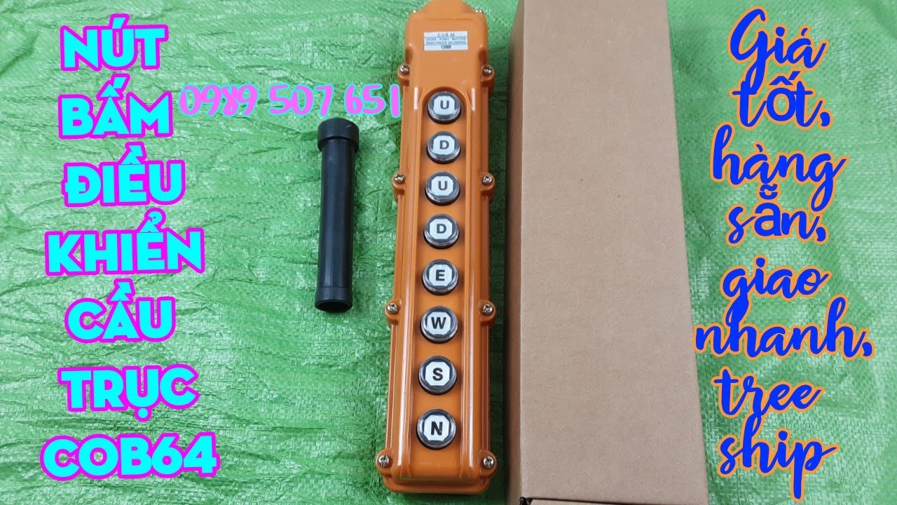 nut bam dieu khien cau truc cob64 dai loan, tay dieu khien cau truc model cob64 8 nut