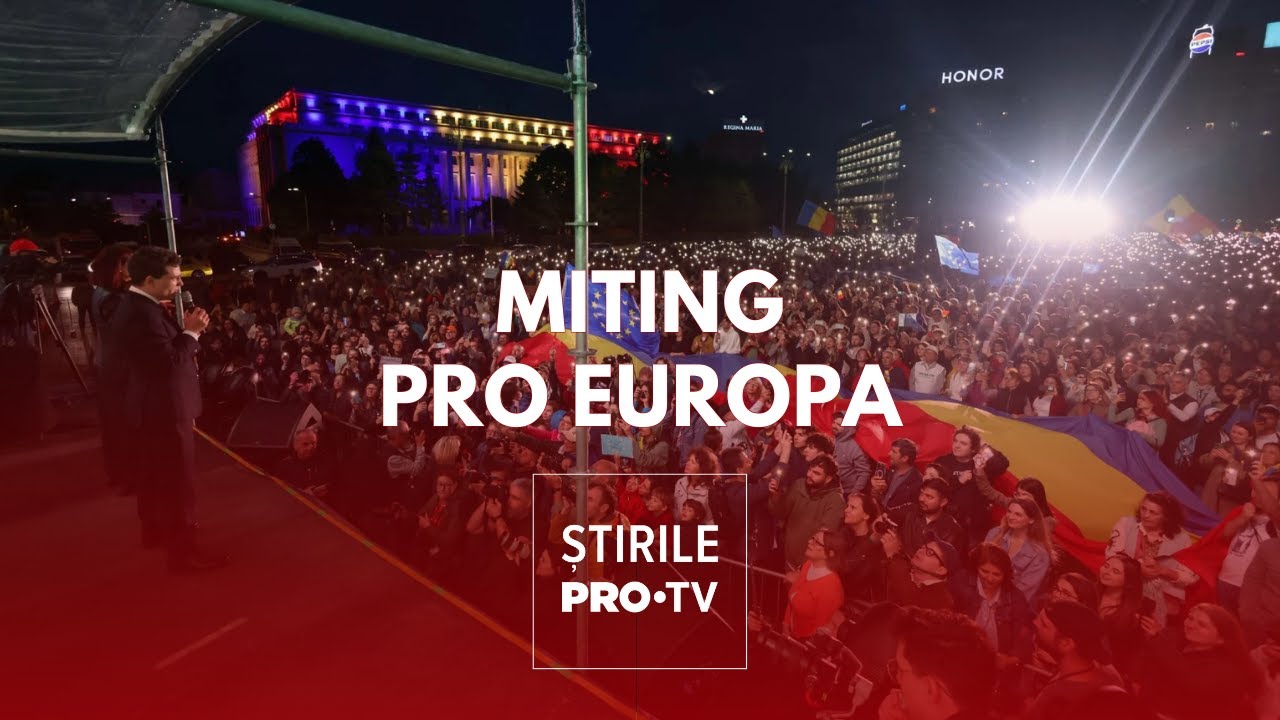 Peste 30.000 de oameni au participat la mitingul din Piața Victoriei, organizat de Nicușor Dan