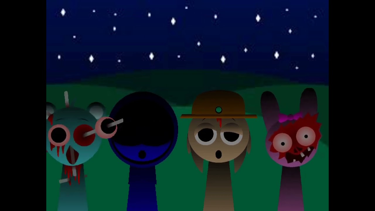 Tunner Pinki Jevin and Sky Sprunki Scrunkly