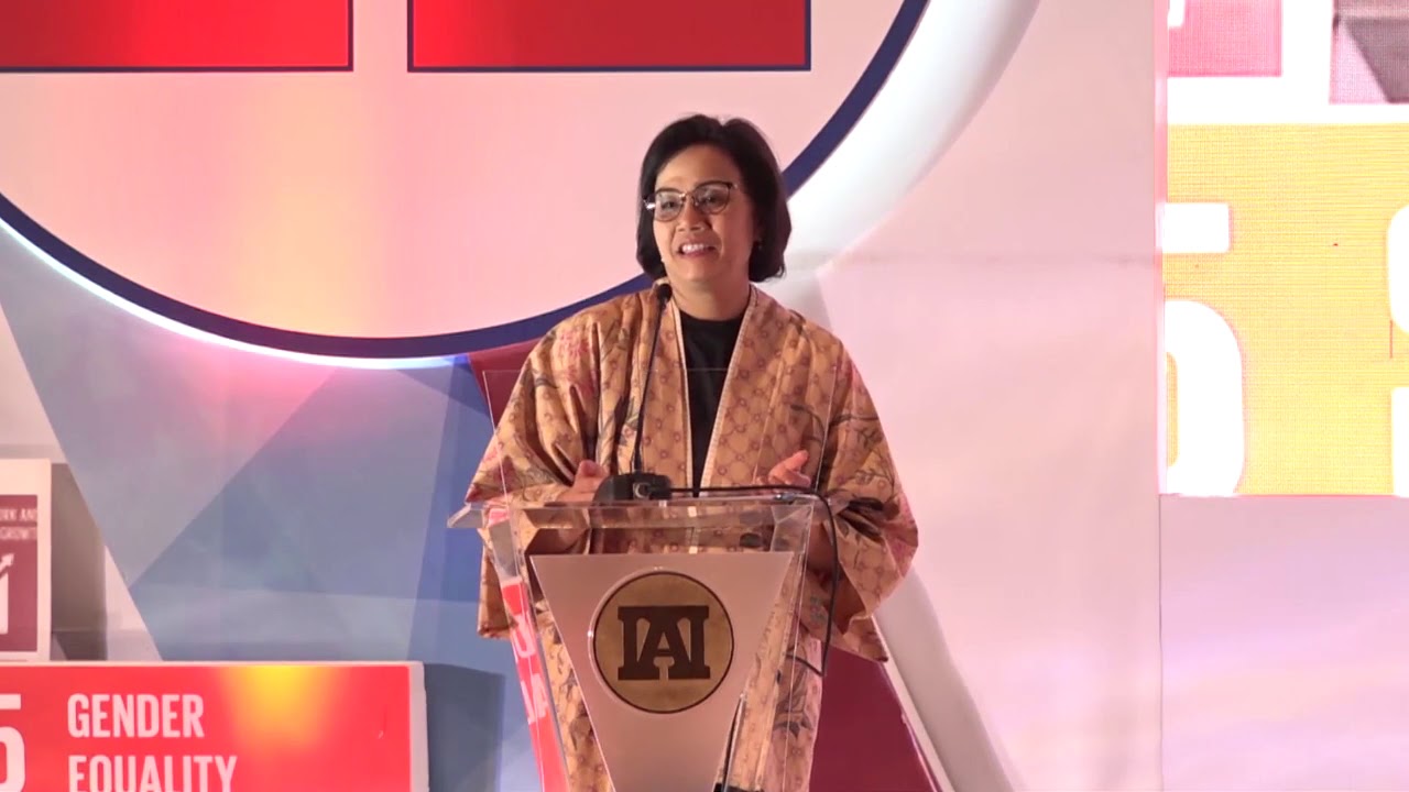 Menteri Keuangan RI Sri Mulyani Indrawati dalam Galadinner Kongres XIII IAI