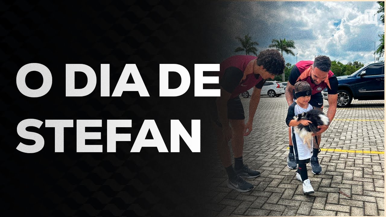 STEFAN ACOMPANHA UM JOGO DO TIMÃO E RECEBE PRESENTE INESQUECÍVEL NO CT DR. JOAQUIM GRAVA!