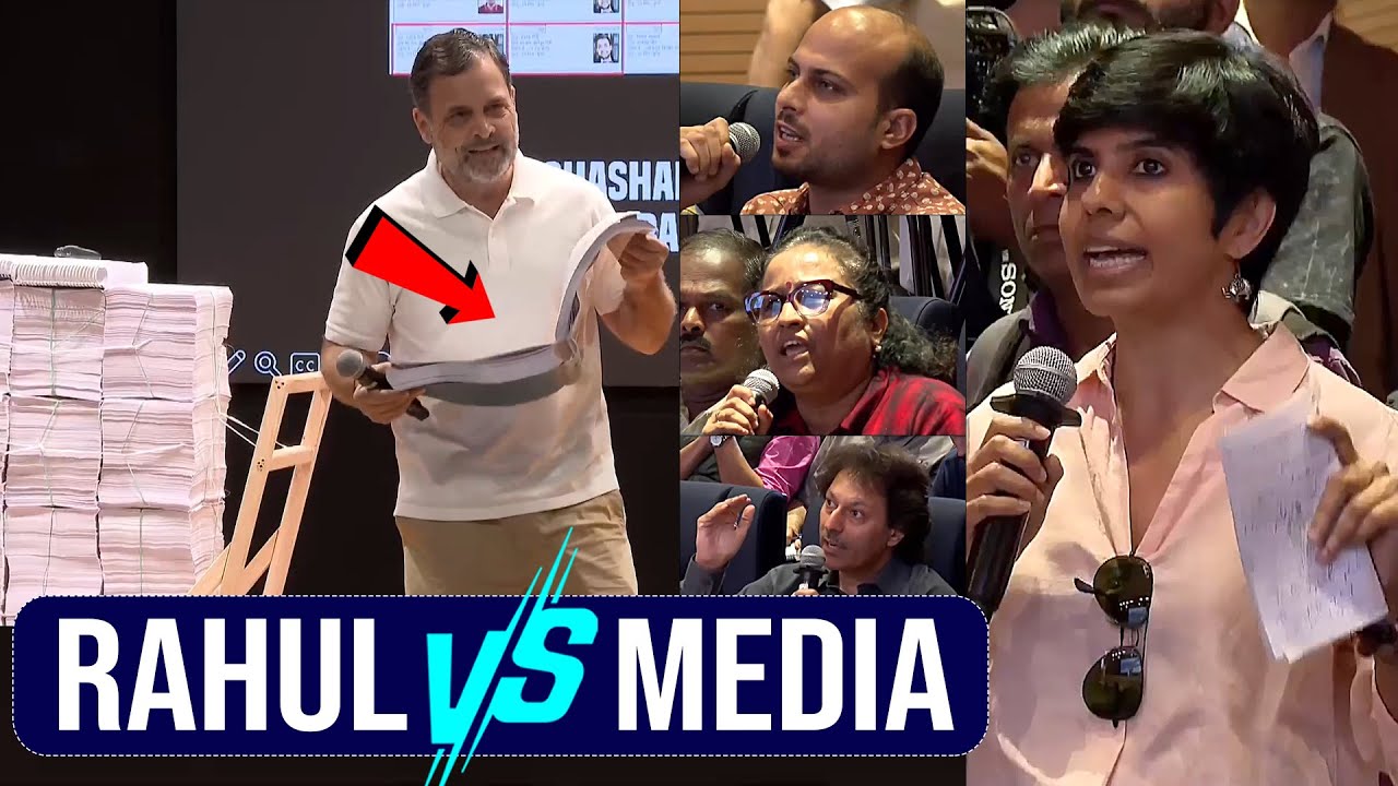 Heated Argument Between Rahul Gandhi vs Media Over Vote Chori Issue | PM Modi | BJP | Congress