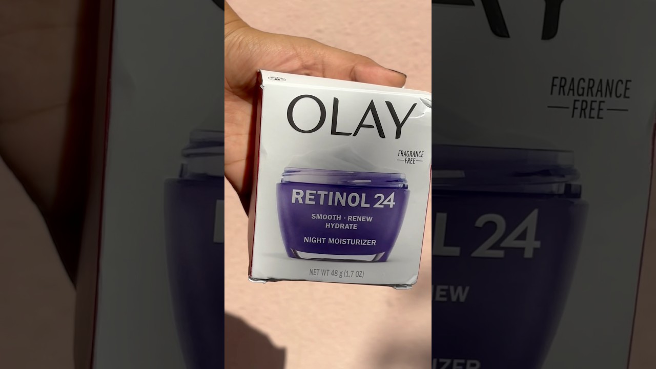 Olay Retinol 24 night moisturiser #olay #retinol #moisturizer #smooth #hydrate #skincare #trending