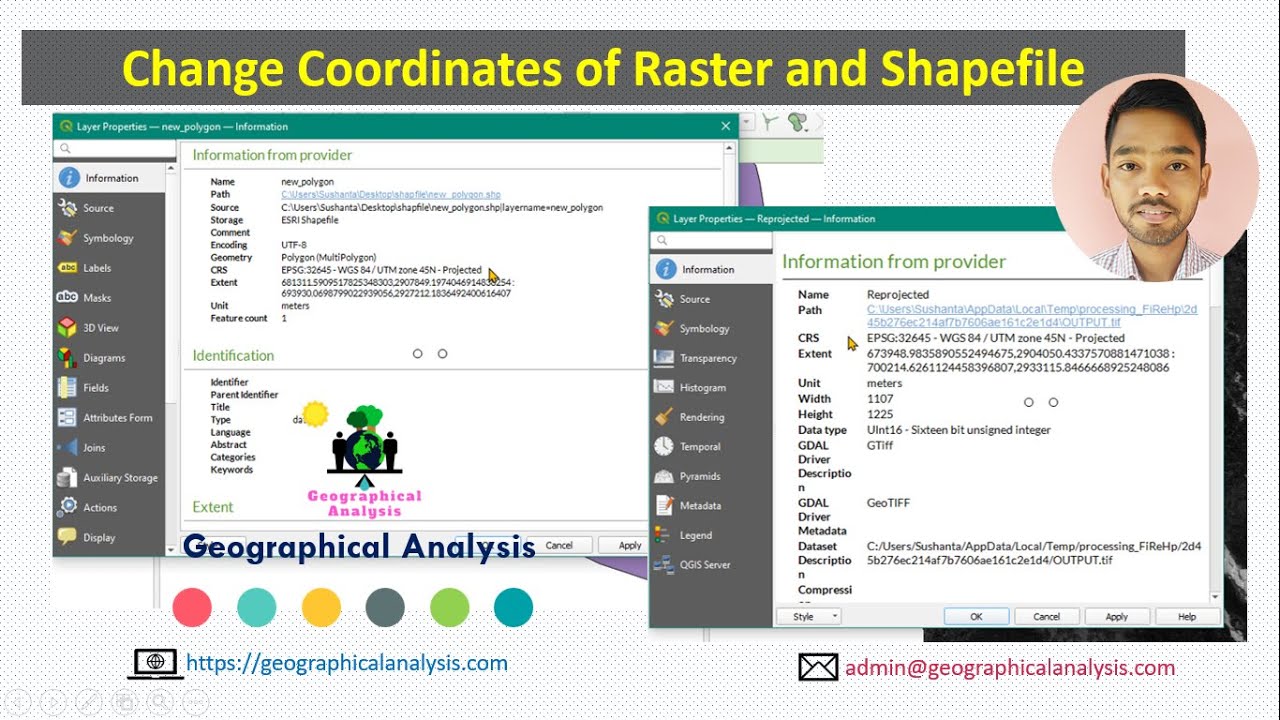 How to change Coordinates in QGIS | Change Coordinates of a Raster and Shapefile in QGIS