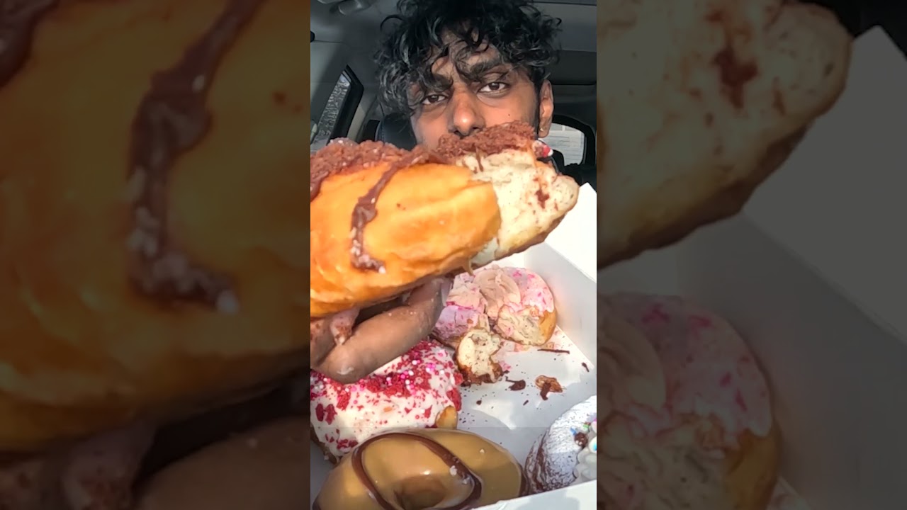 DEATH BY CHOCOLATE DONUT - Food Review | Taste Testing & Eating Desserts Mukbang 