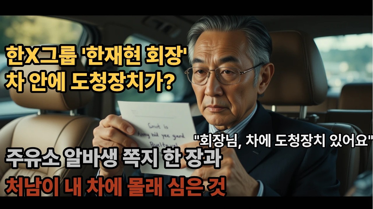 한X그룹 '한재현회장' 에게 주유소 알바생이 넘긴 쪽지 한 장 