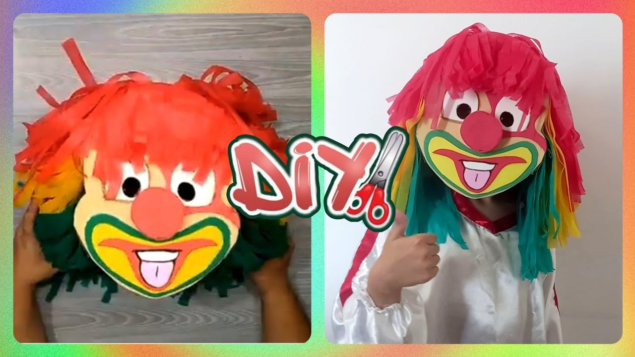 DIY: MÁSCARA DO PALHACINHO TRENZINHO DA ALEGRIA | Inventa Ação