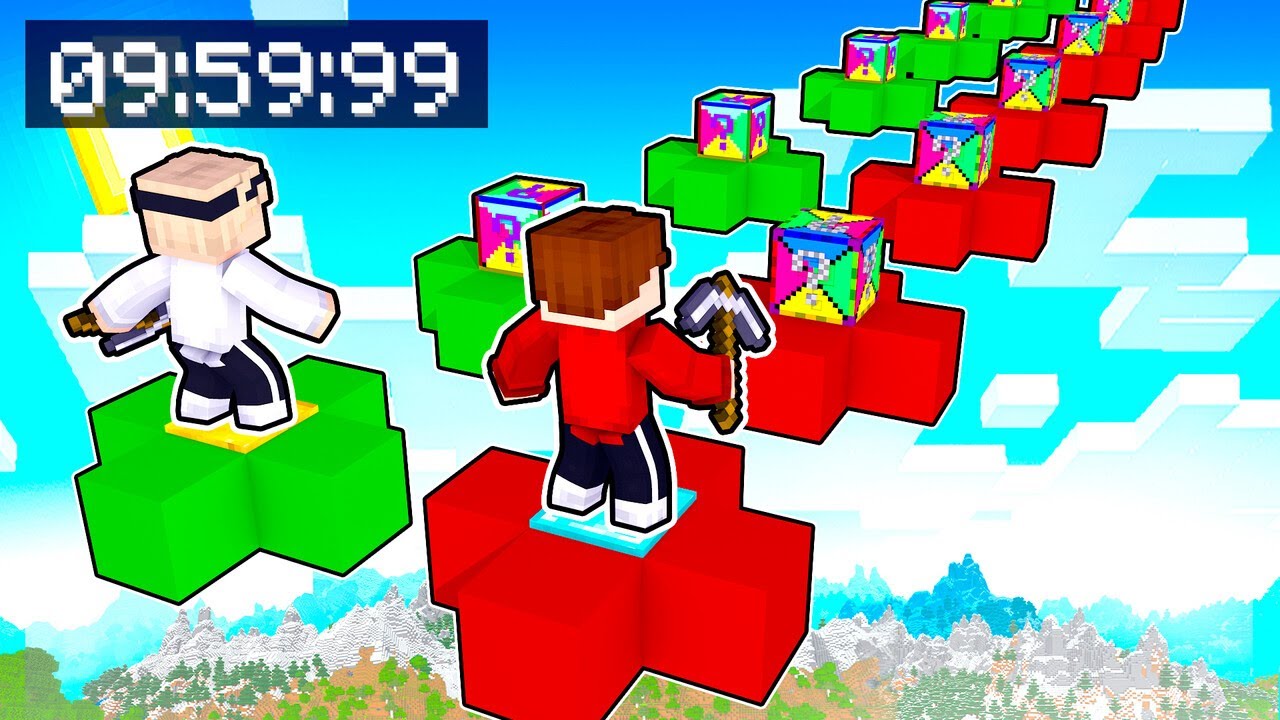 MINECRAFT MYSTERY LUCKY BLOCK RENNEN!