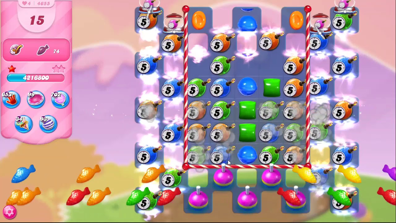 Candy Crush Saga Level 4655 NO BOOSTERS