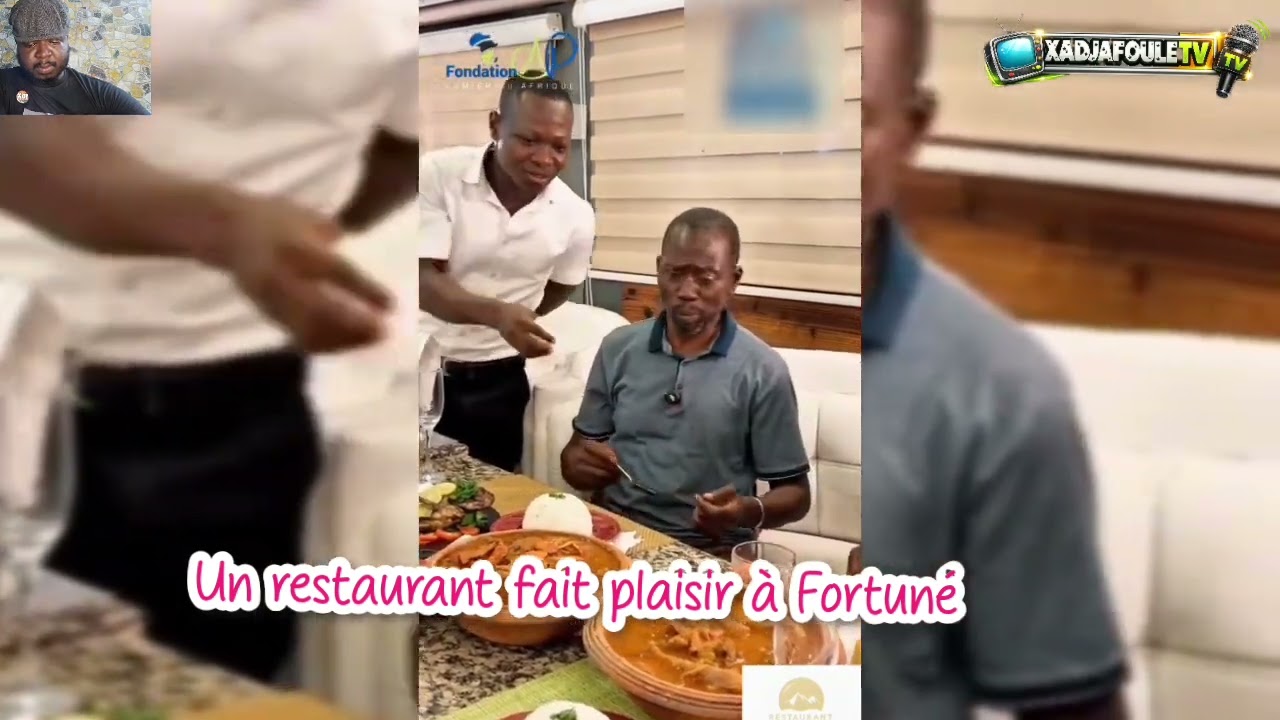 Un restaurant offre un repas copieux à Fortuné et Apoutchou National !