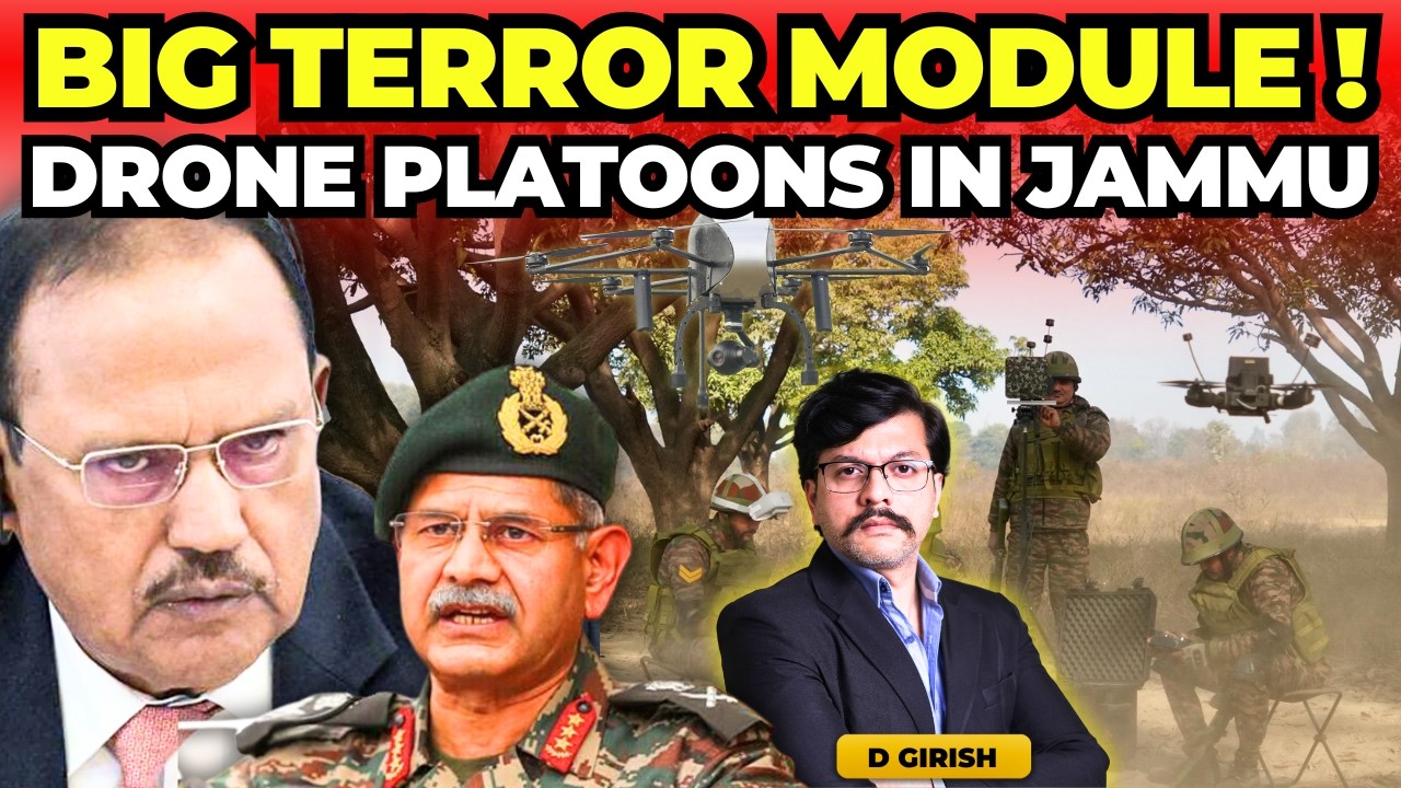 BIG Terror Module raided in J&K connected with Bangaldesh | Ashni Drone Platoons in J&K | T72 Tanks
