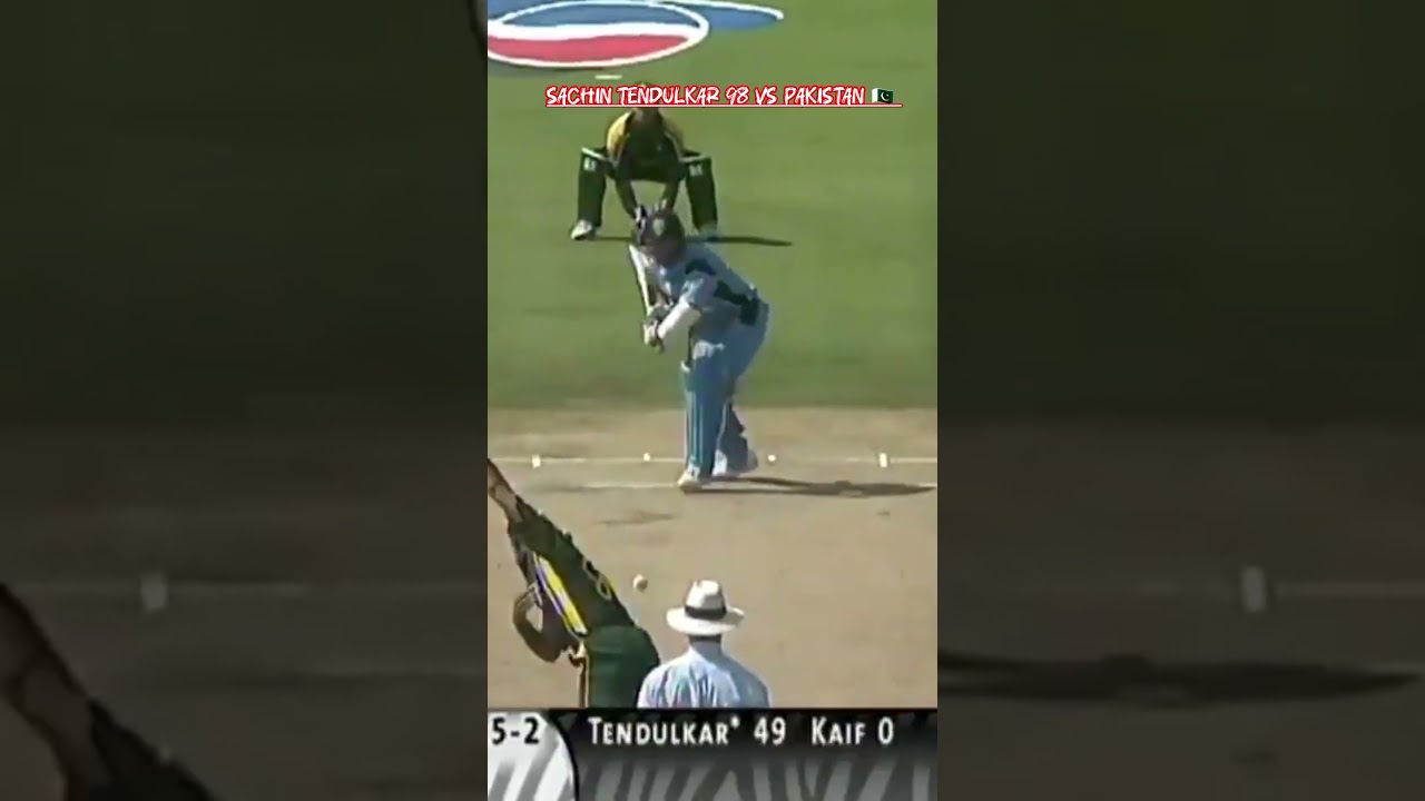 Sachin Tendulkar 98 vs pak #sachintendulkar #cricket #trending #viratkohli #highlights