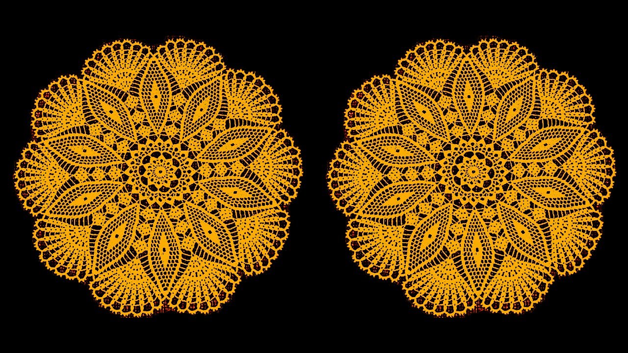 Thalposh Crochet  ( Doily / Placemat / Tablecloth / Rumal ) in Hindi / Urdu - Woolen Craft #51