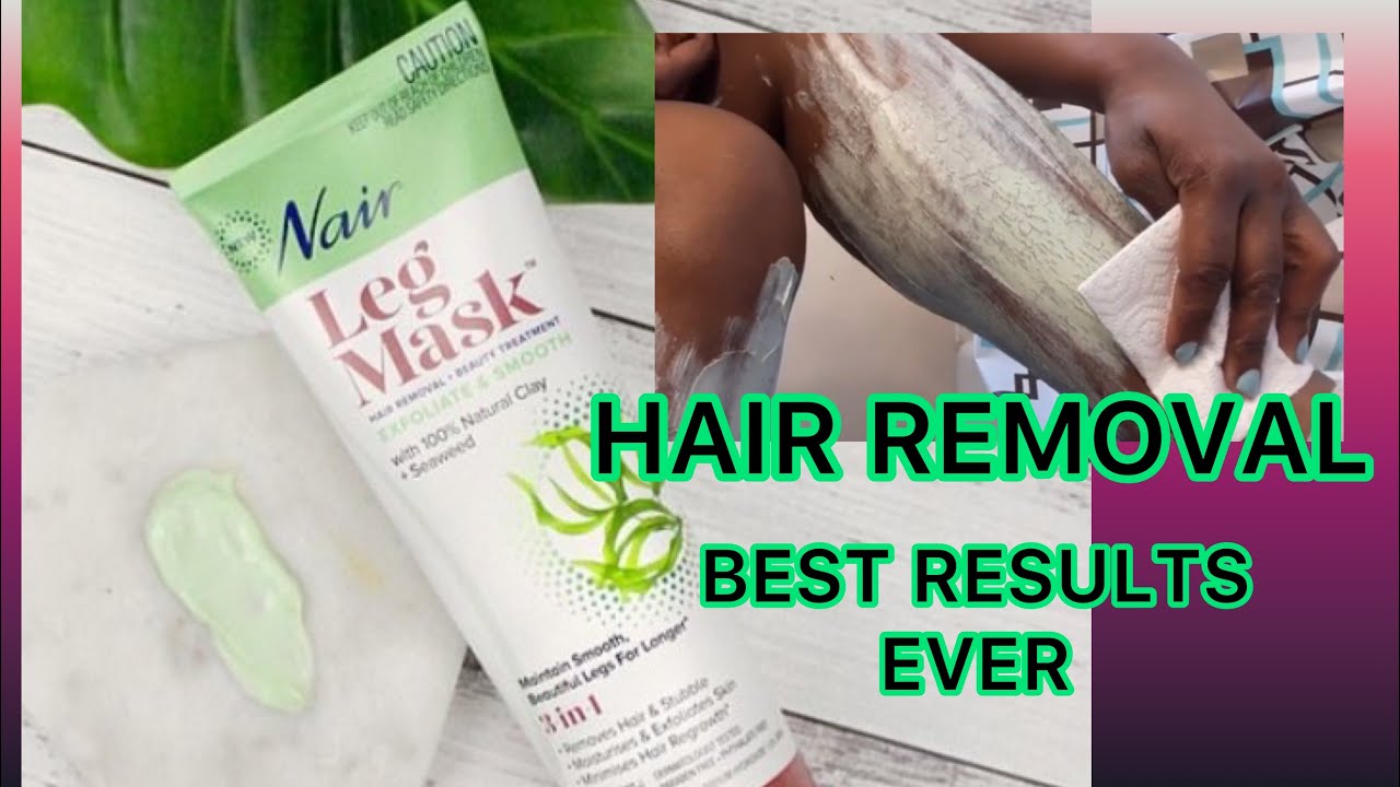 NAIR Hair Removal Seaweed Leg Mask  Tutorial|Best Results