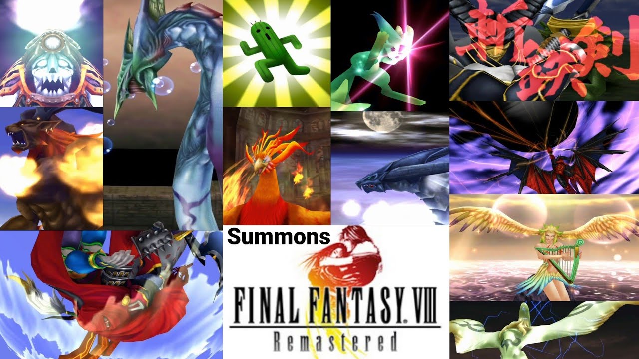 Final fantasy VIII|Invocaciones/Summons(Remastered)