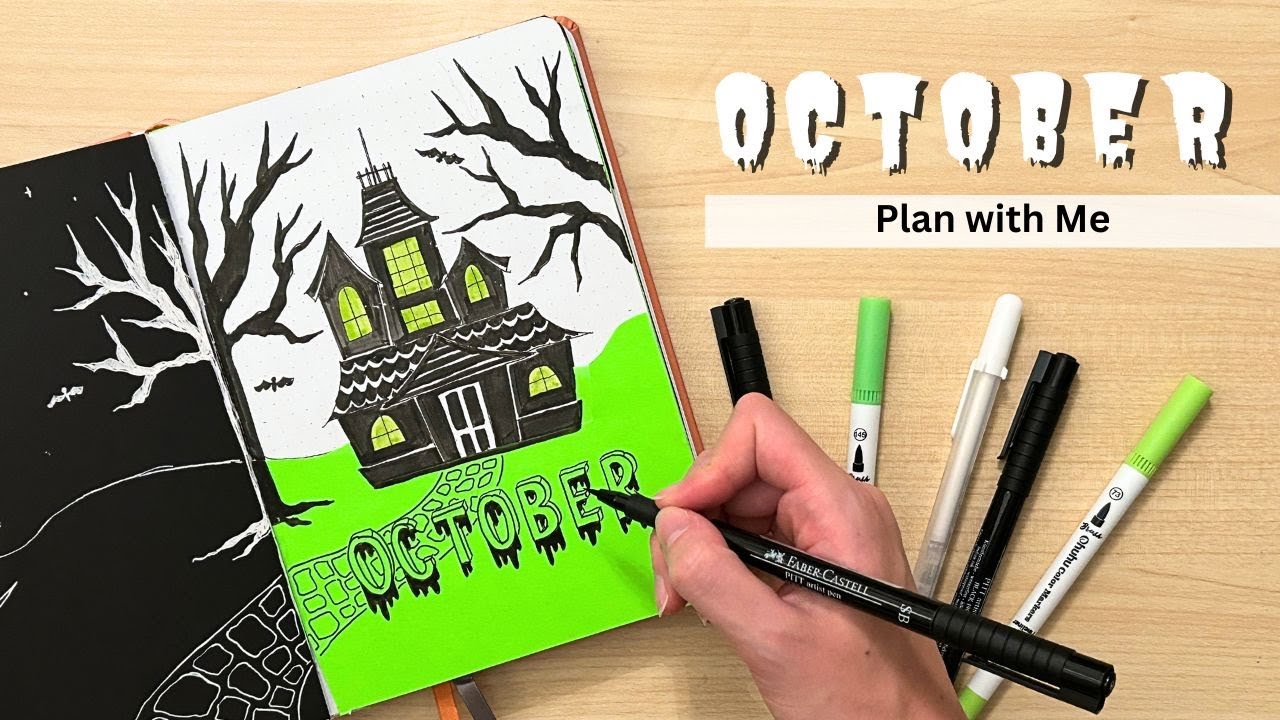 PLAN WITH ME | October 2024 Bullet Journal Setup 👻