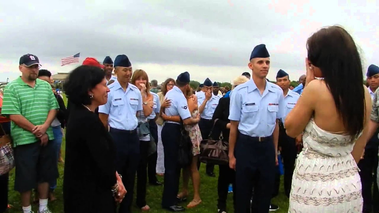 Air Force graduation marriage proposal