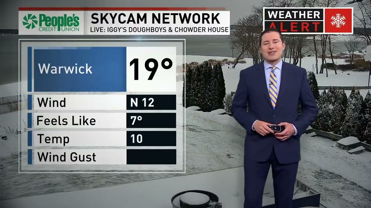 Snow showers expected to pick back up through Monday afternoon