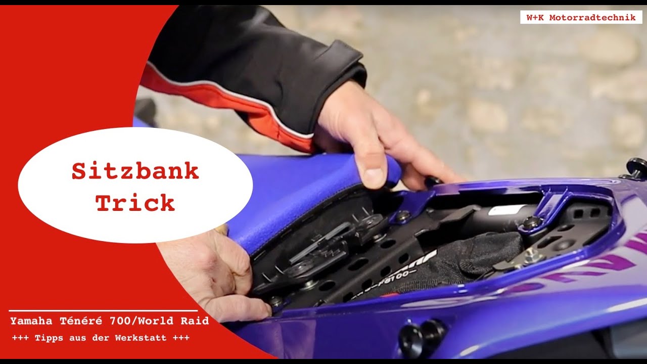 Der Sitzbanktrick - Yamaha Ténéré 700 + World Raid