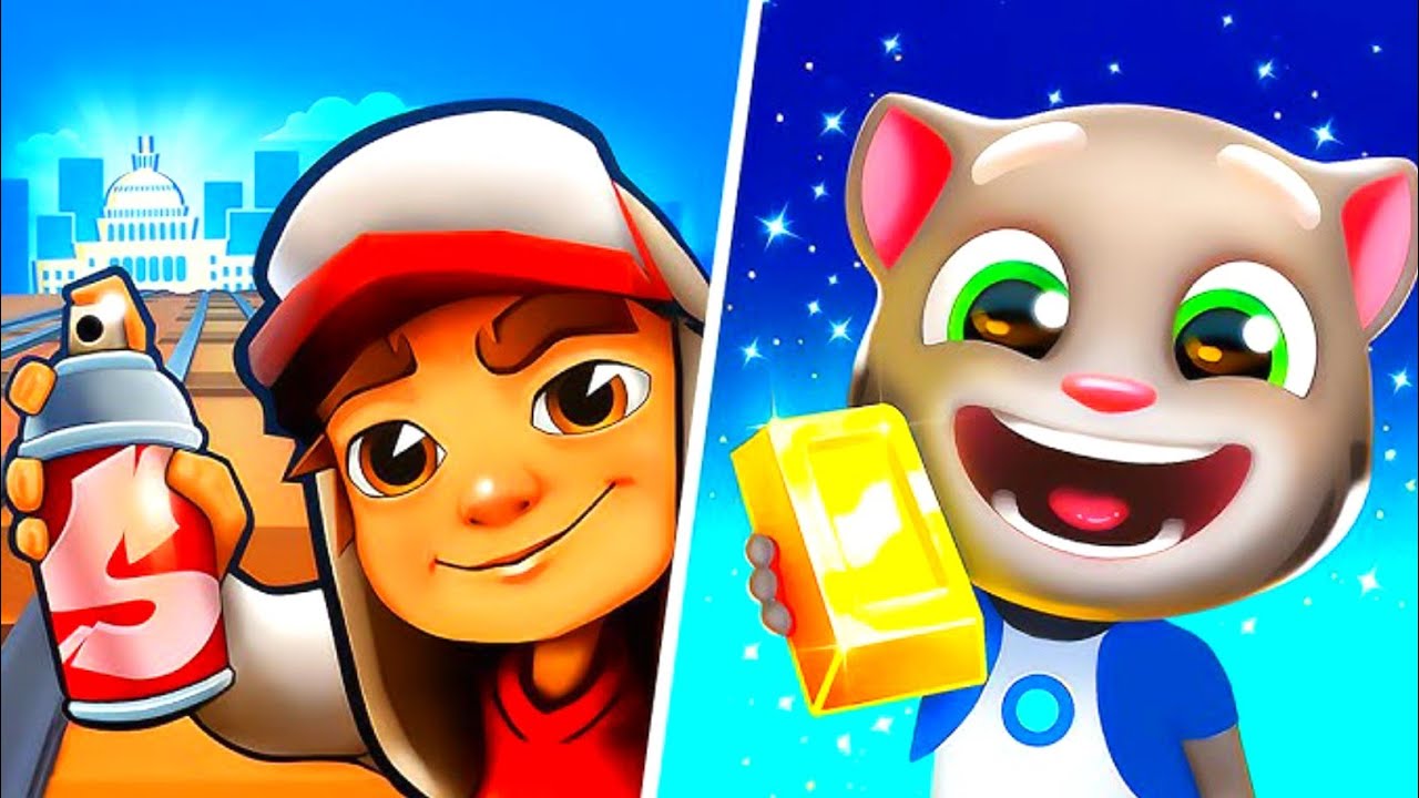 Subway Surfers vs Talking Tom Hero Dash 🔥 | Best Offline Running Game 2026#subwaysurfers #games 