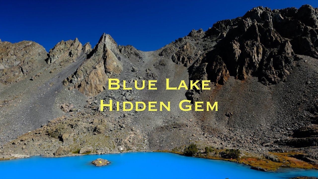 Blue Lake - a spectacular and unique blue lake, nestled in the high mountains and hidden from view.