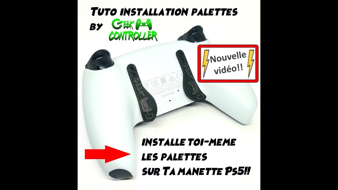 🔥Vidéo tuto Palettes Ps5 Geekcontroller!🔥 Palettes a moins de 20€ sur ta manette!!!😱🔥 scuf/burn/geek