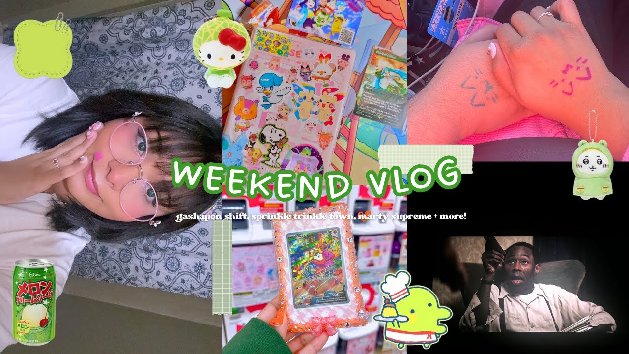 ♡︎ ₍ᐢᐢ₎ gashapon, sprinkle trinkle town 5.0 . ݁₊⊹. 🍰🥄 .⊹₊ ݁. weekend vlog ⭐ ･ﾟ ✧
