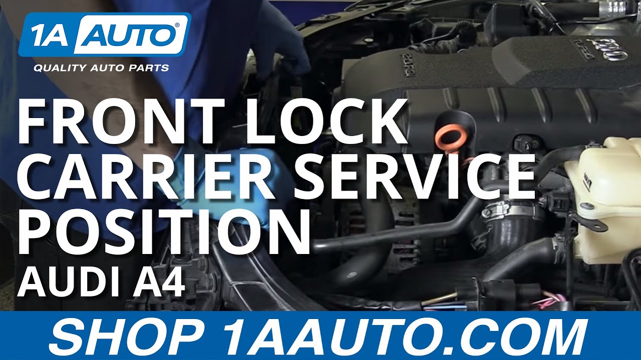 Положение переднего замка PLUS 04-09 Audi A4 B7
