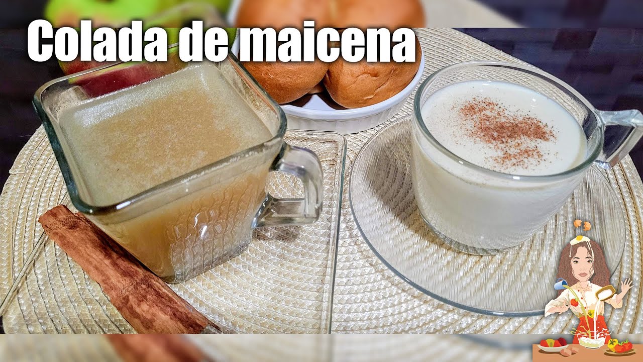 COLADA DE MAICENA con leche/ con frutas