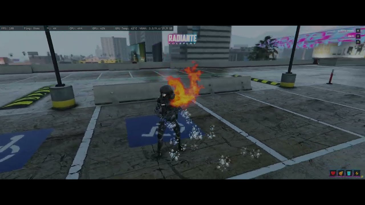 Fivem Simple System Particle / Sistema de partículas Adicione partículas na arma, mãos, pês e etc..