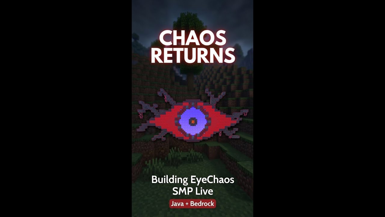 Building/Testing EyeChaos SMP Live &ndash; Java + Bedrock Crossplay Anarchy & Chaos