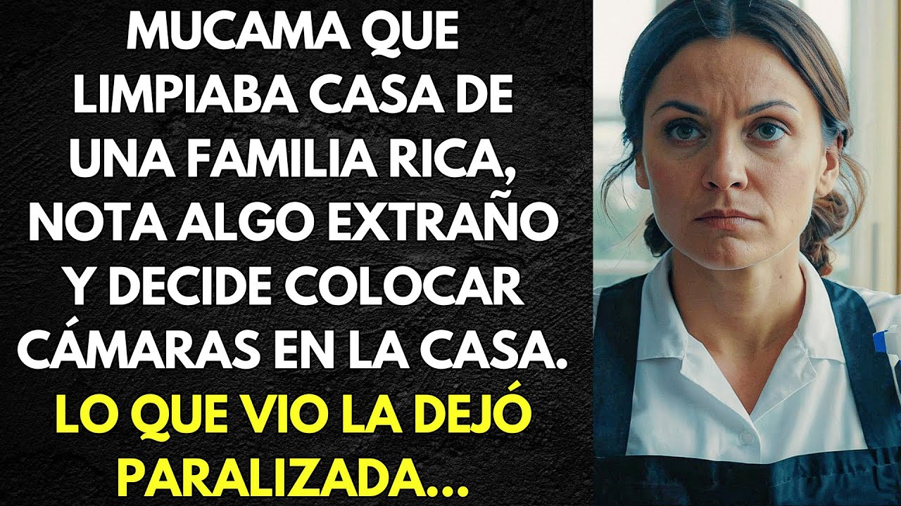 MUCAMA LIMPIABA CASA DE UNA FAMILIA RICA, Y NOTA ALGO EXTRAÑO Y DECIDE COLOCAR CÁMARAS EN LA CASA...