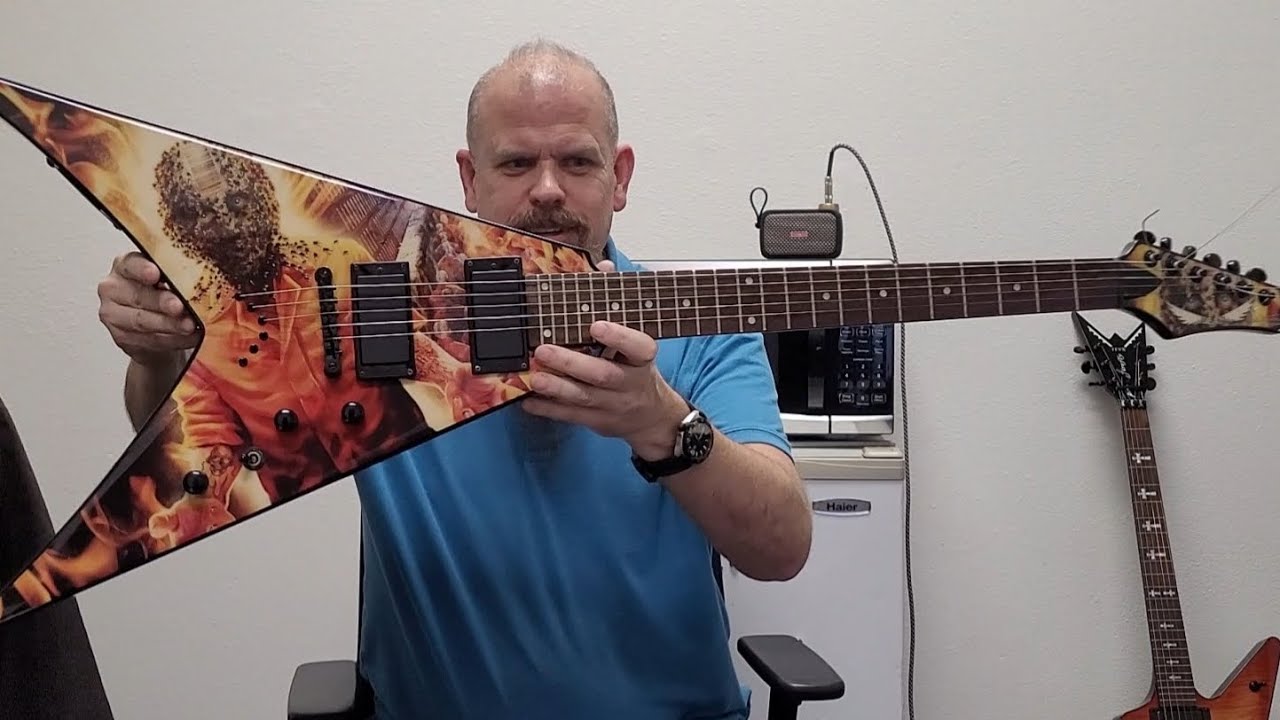 Dean Dave Mustaine Endgame V guitar. A nice budget neck-thru V guitar for my collection.