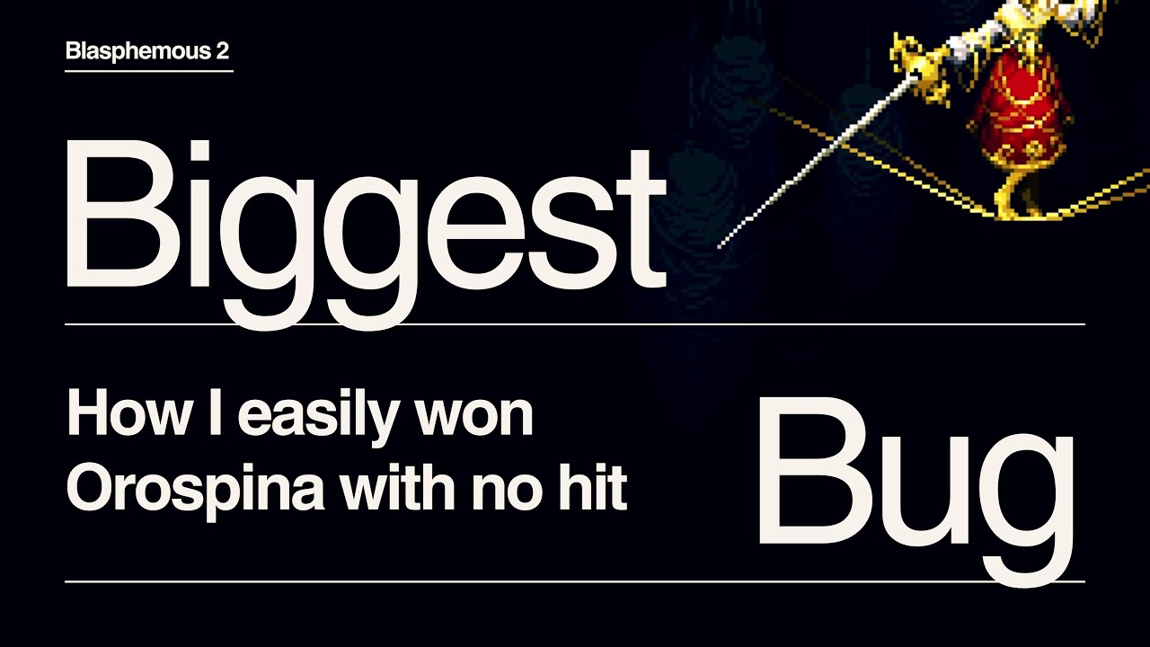 BIGGEST BUG in Blasphemous 2: How to EASILY win Orospina with NO HIT