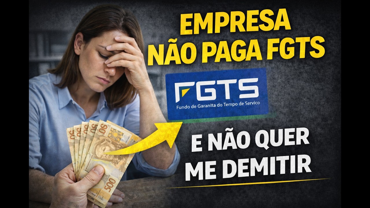 EMPRESA NÃO PAGA FGTS E NÃO QUER ME DEMITIR