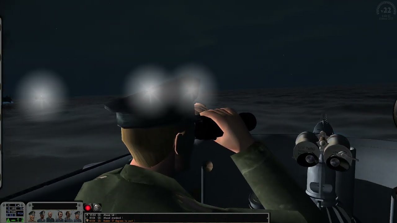 Patrol 016-02. Night surface attack / Silent Hunter 3, LSH3-2022