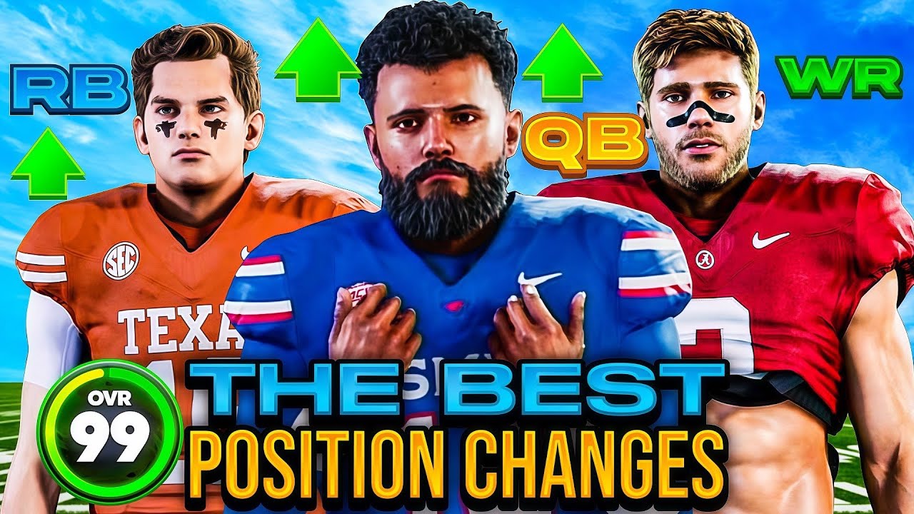 The Best Position Changes You Need to Be Doing in College Football 25 Dynasty *UPDATED*