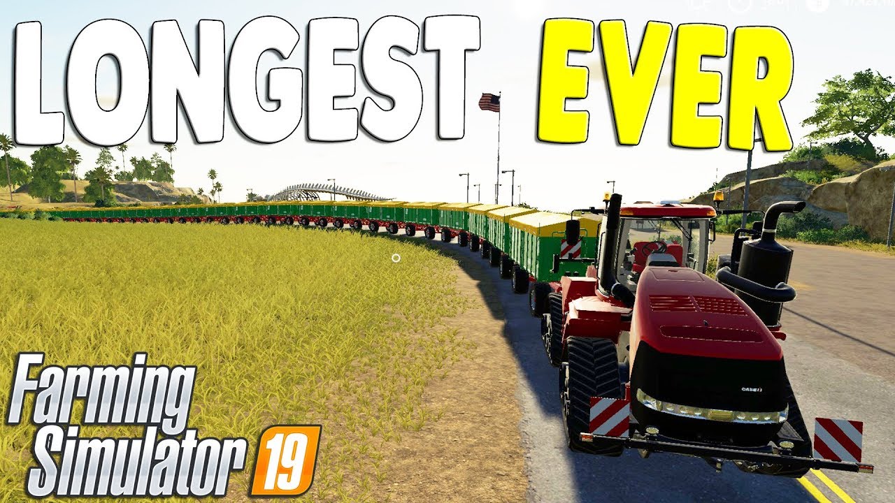 BIGGEST & LONGEST ROAD TRAIN EVER VS. RUNAWAY TRAIN CRASH | Farming Simulator 19 Gameplay