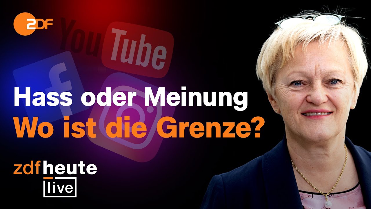 Hass im Netz - wie ihr euch wehren könnt | ZDFheute live mit Renate Künast