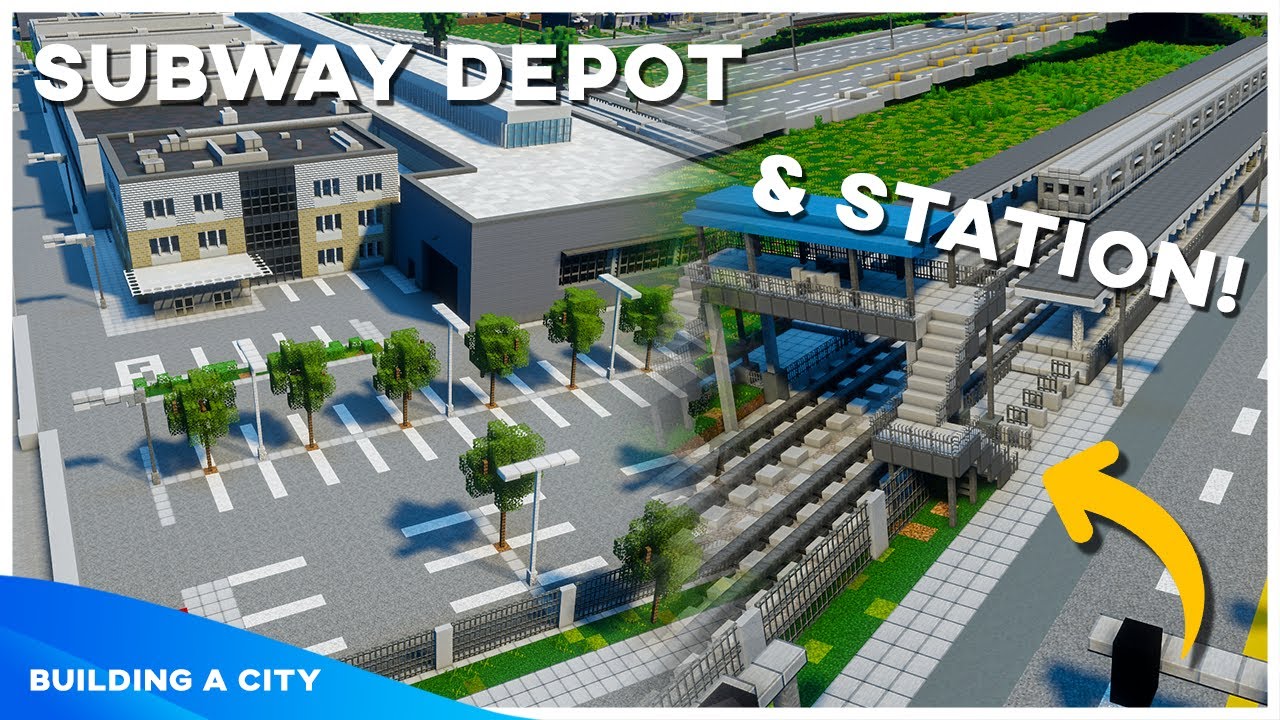 Subway Depot & Station - Building A City #152 [Minecraft Timelapse]
