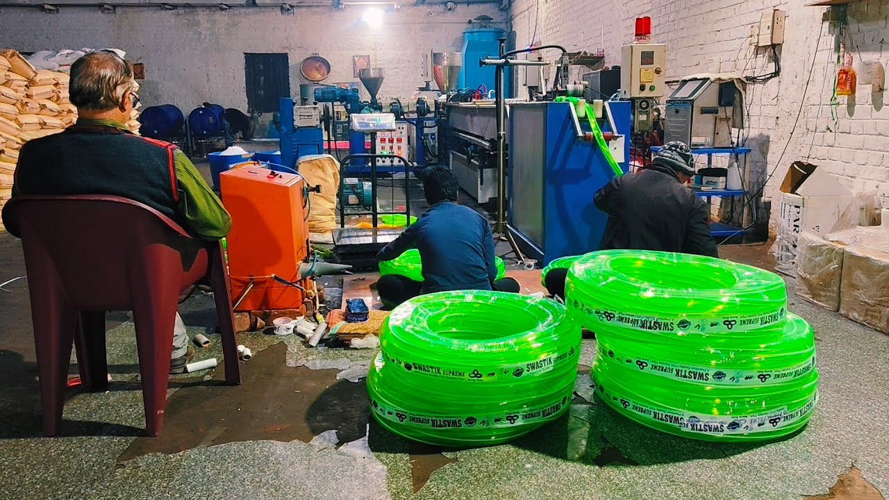 PVC Garden Pipe Manufacturing Business! How It's Made! Machine Making Process in Company