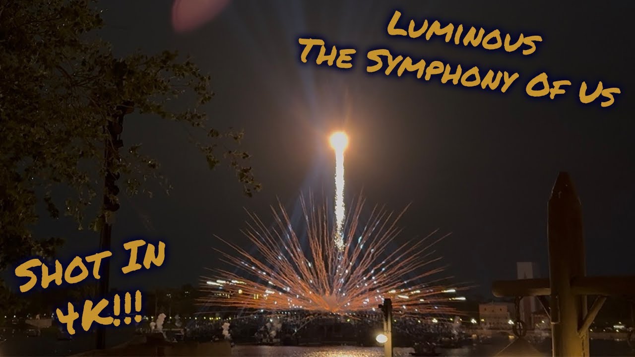 4K- Luminous The Symphony Of Us. Full Epcot Firework Show. Canada Pavilion POV.