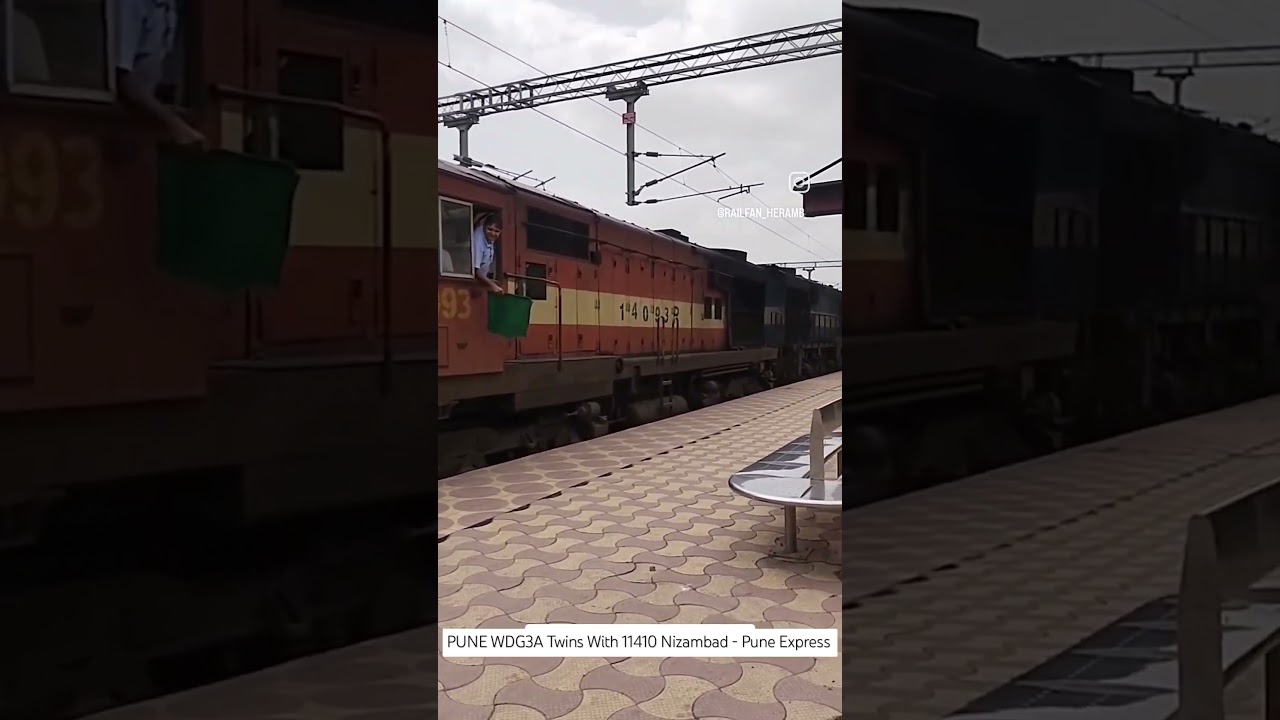 #short Pune Twin Alcos Hauling 11410 Nizambad - Pune Express #shorts